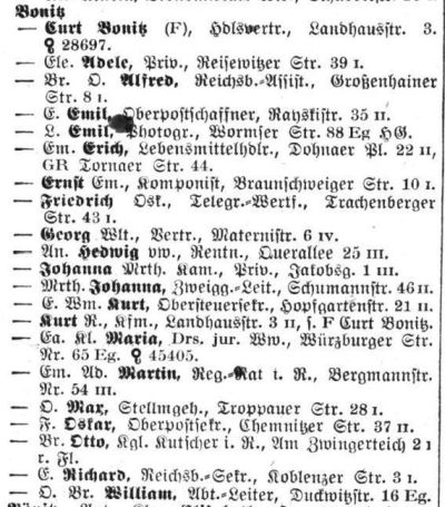 Adressbuch Dresden 1933