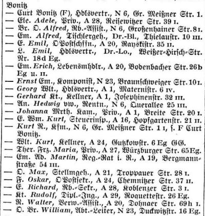 Adressbuch Dresden 1937