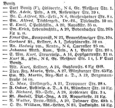 Adressbuch Dresden 1938