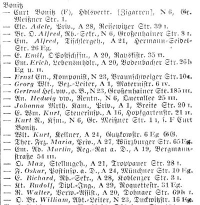 Adressbuch Dresden 1939