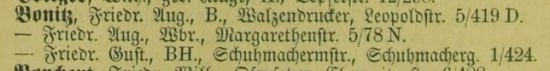 Adressbuch Frankenberg 1885