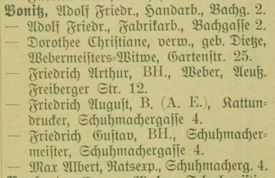 Adressbuch Frankenberg 1908