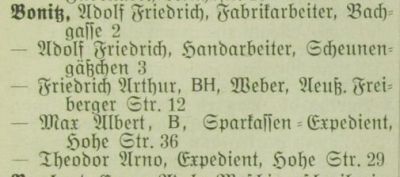 Adressbuch Frankenberg 1913