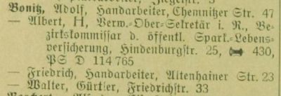 Adressbuch Frankenberg 1924