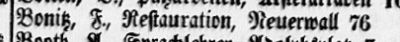 Adressbuch Hamburg 1858