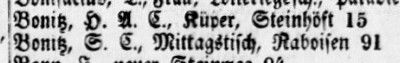 Adressbuch Hamburg 1864