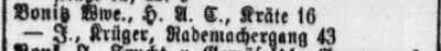 Adressbuch Hamburg 1885