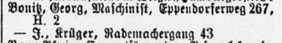 Adressbuch Hamburg 1892