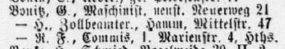 Adressbuch Hamburg 1899