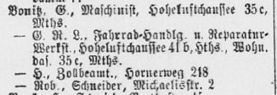 Adressbuch Hamburg 1901
