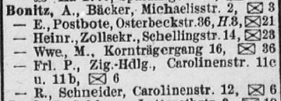 Adressbuch Hamburg 1921