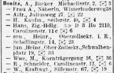 Adressbuch Hamburg 1929