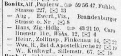 Adressbuch Hamburg 1938