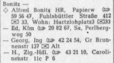 Adressbuch Hamburg 1951