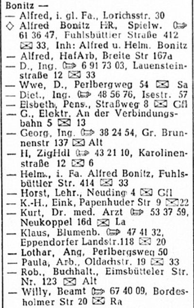 Adressbuch Hamburg 1963