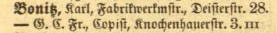 Adressbuch Hannover 1865