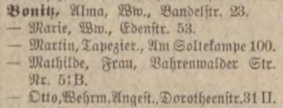 Adressbuch Hannover 1939