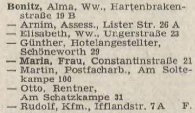 Adressbuch Hannover 1960