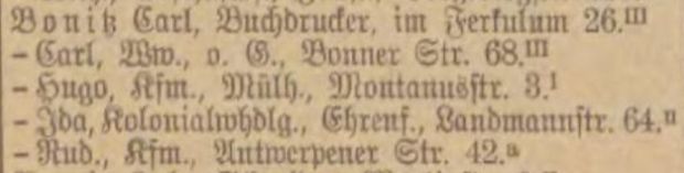 Adressbuch K&ouml;ln 1925