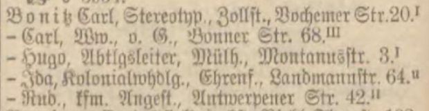 Adressbuch K&ouml;ln 1927