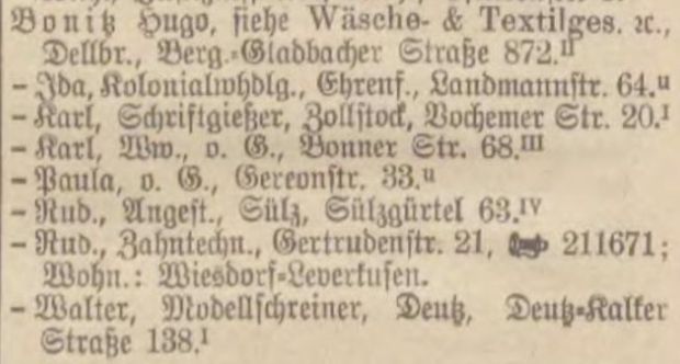 Adressbuch K&ouml;ln 1935