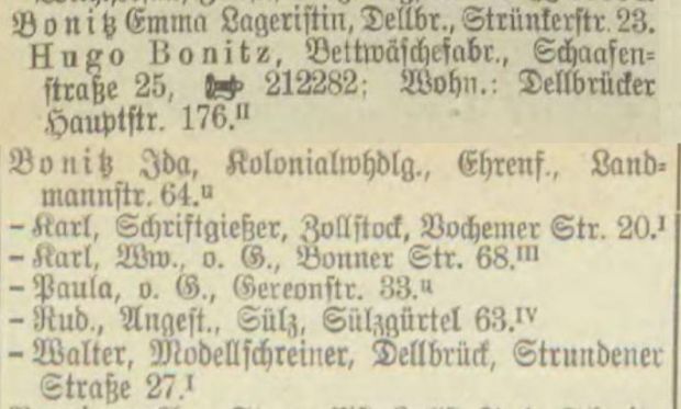 Adressbuch K&ouml;ln 1937