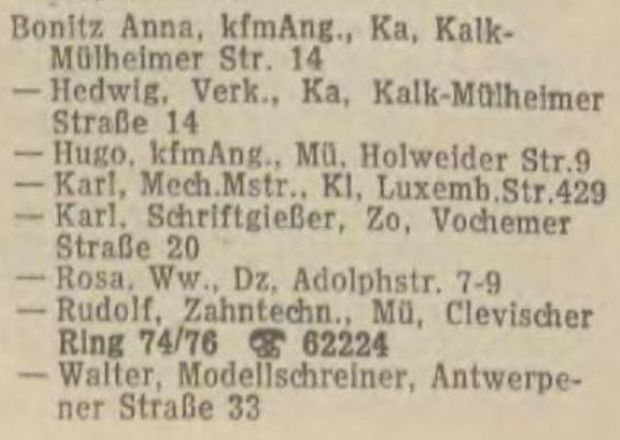 Adressbuch K&ouml;ln 1960