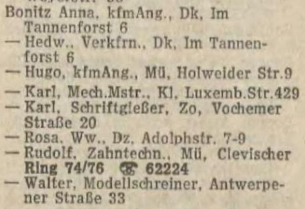 Adressbuch Köln 1963