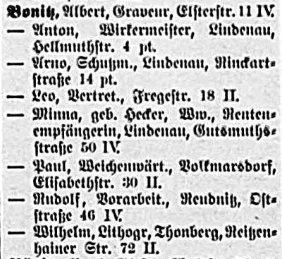 Leipziger Adressbuch 1909
