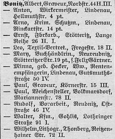 Leipziger Adressbuch 1912