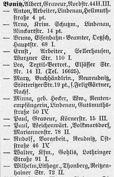 Leipziger Adressbuch 1913