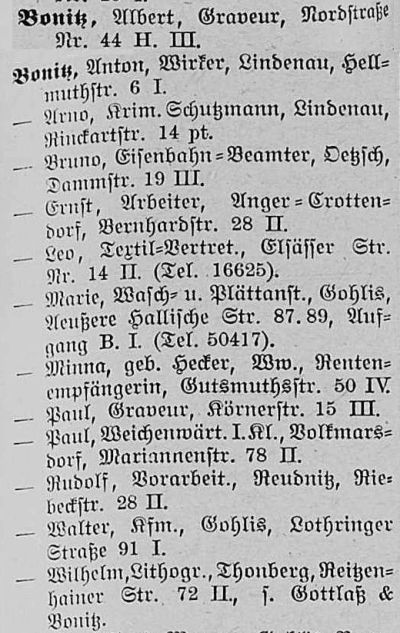 Leipziger Adressbuch 1915