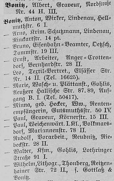 Leipziger Adressbuch 1915