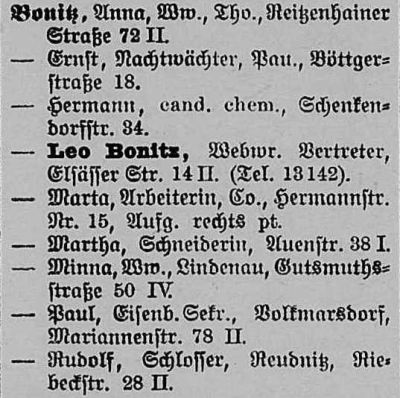 Leipziger Adressbuch 1922