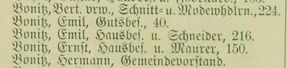 Adressbuch Taura 1903