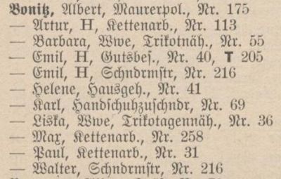 Adressbuch Taura 1928