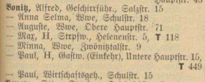 Adressbuch Thalheim 1927