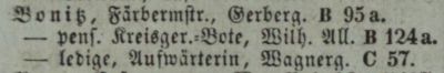 Adressbuch Weimar 1855