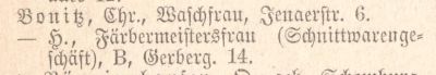 Adressbuch Weimar 1884