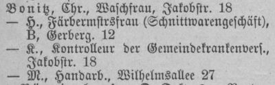 Adressbuch Weimar 1891