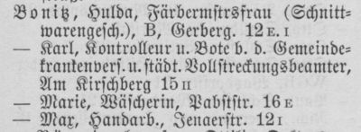 Adressbuch Weimar 1895