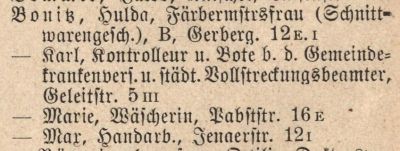 Adressbuch Weimar 1897