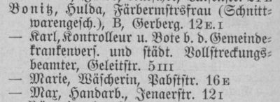 Adressbuch Weimar 1898