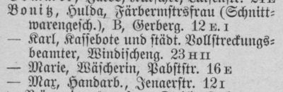 Adressbuch Weimar 1899