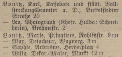 Adressbuch Weimar 1916