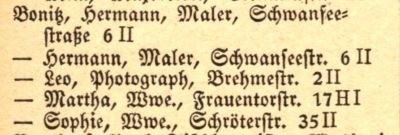 Adressbuch Weimar 1929