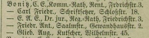 Adressbuch Zwickau 1885