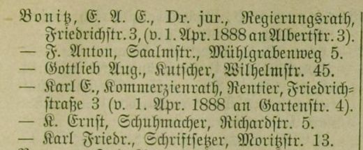 Adressbuch Zwickau 1888