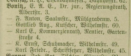 Adressbuch Zwickau 1890