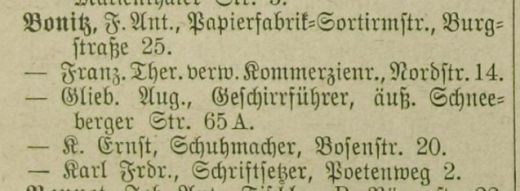 Adressbuch Zwickau 1895